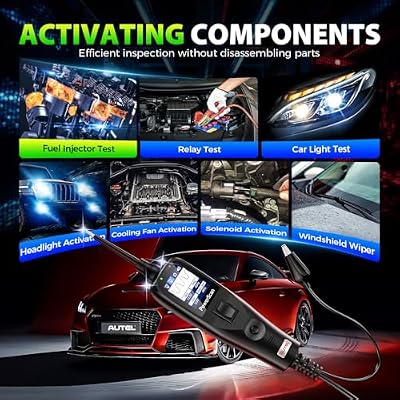 2026 Autel PowerScan PS100 Power Circuit Probe Tester, 12-24V Automotive Electrical Open/Short Breaker Finder, Component Activation Test Tool, AC/DC Trailer Relay Fuse Test, 40FT Cable, for 99% Cars
