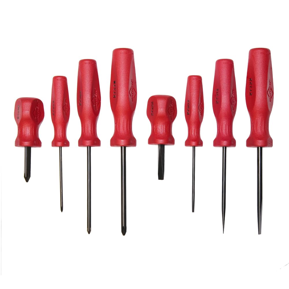 Amazon.com: Mayhew Tools 27024T USA Screwdriver Set, Red, 8-Piece
