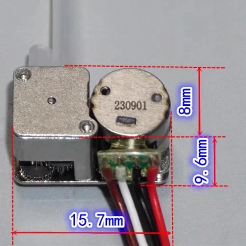 Lagnlnaoy Full Metal Gearbox Self-priming Liquid Pump Mini Tiny 8mm Precision Gear Stepper Motor Peristaltic Pump Dosing Pump Flow Control