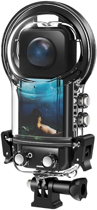 Waterproof Housing Case for Insta360 X5,50M Dive Case Protective Underwater Shell with Bracket Mount Adapter Accessories