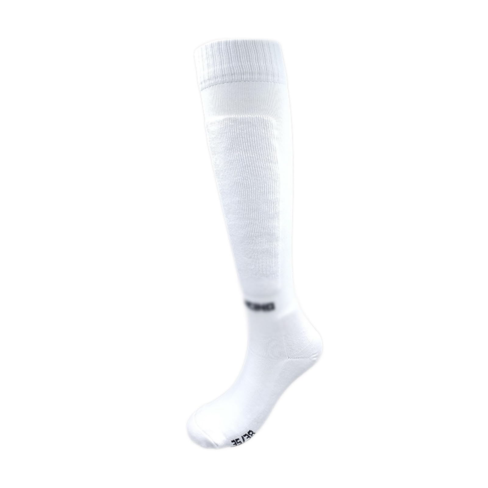 Rinud Unisex White Professional Fencing Cotton Socks Anti Slip Fencing Stockings For Epee Sabre And Foil High Long Sports Socks(,M)
