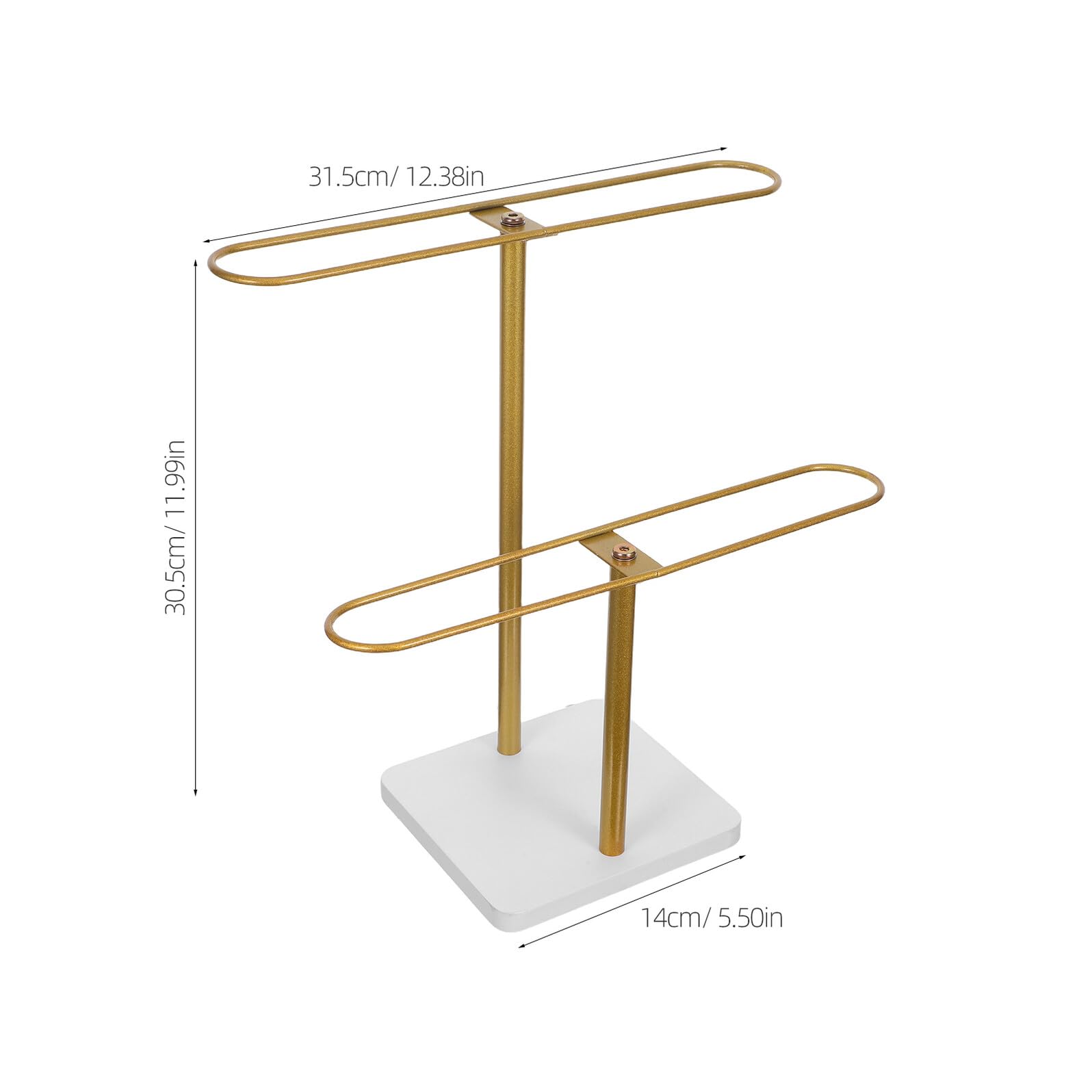 Espositore per Occhiali da Sole in Ferro a 2 Livelli, Organizer Elegante e Facile da Montare, Struttura Multilivello Decorativa per Casa e Camera da Letto