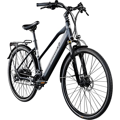 ZÜNDAPP Ebike Damen 28 Zoll Trekkingfahrrad | E Bike 24 Gänge 155-170 cm...