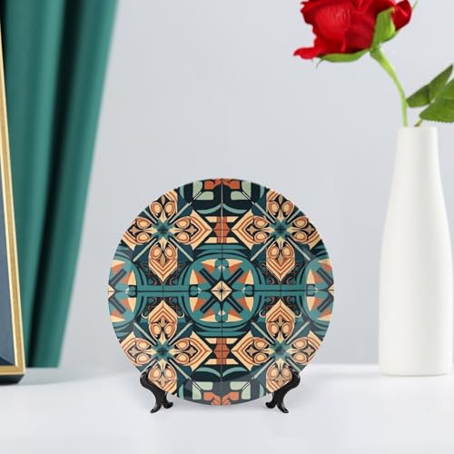 Plato decorativo de porcelana 6 pulgadas blanco miniatura 6