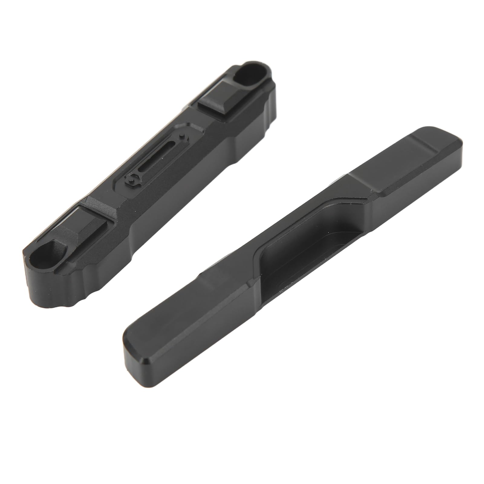 Zderzak RC przód i tył, stop aluminium, czarny, z białym światłem, LED, uchwyt zderzaka RC do Axial SCX24 AXI00005 AXI00002