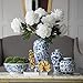 A&B Home Blue and White Porcelain Vase, 8.5