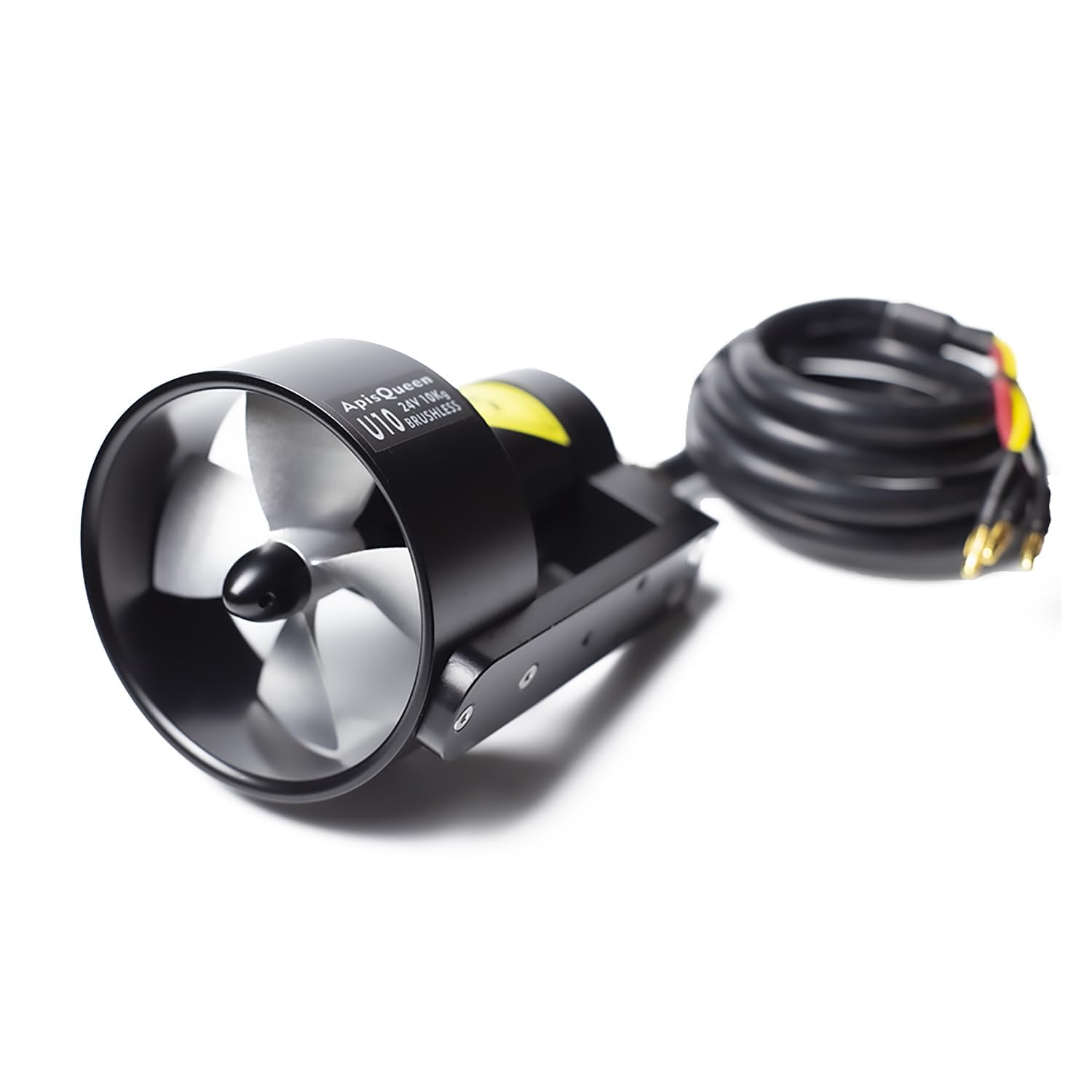 APISQUEEN U10 24V Underwater Brushless Thruster 10KG Thrust 900W Waterproof Corrosion Resistant Metal (CCW)