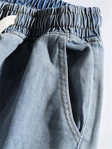 Mens Jeans Summer Lightweight Breathable Thin Wide Leg Denim Pants Loose Straight Casual Trousers4