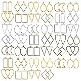 【Materiales duraderos】Estos Bisel Colgante están hechos de metal, duraderos, de estructura fuerte, no fáciles de romper, livianos y portátiles, coloridos, no irrita la piel, hipoalergénico, no fáciles de desvanecer.