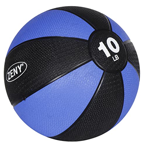 ZENY Heavy Duty Medicine Ball, Weighted Exercise Ball with Textured Grip Fitness Core Strength Training Rubber Ball, Home Gym Equipment