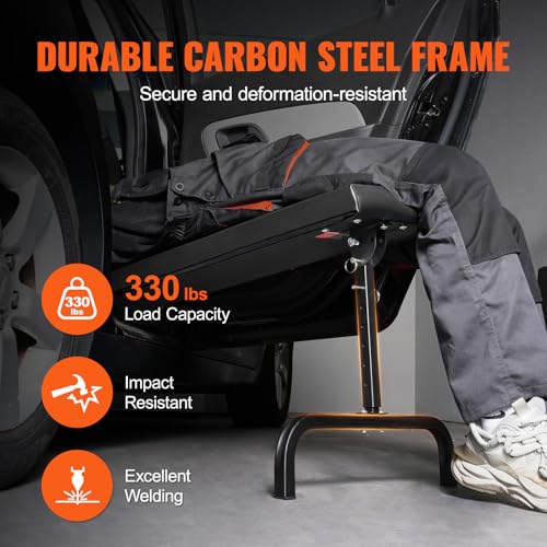 VEVOR Rollbrett Garagenrollbrett 1016 mm, 150 kg Tragkraft, rollbares Rollbrett für Mechaniker und Garage, 515-695 mm höhenverstellbar, liegend oder aufrecht im Auto oder LKW, für die Werkstatt
