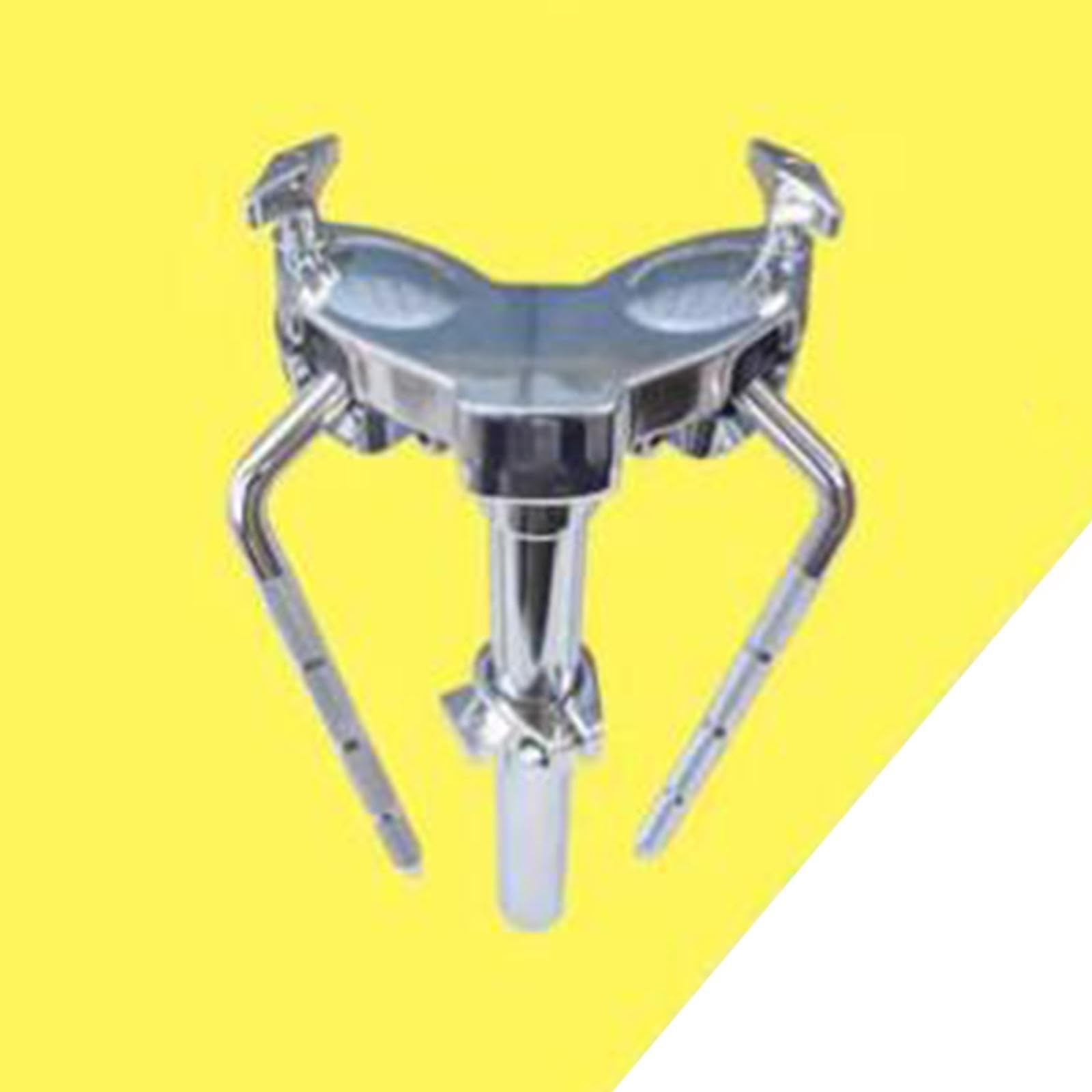 Soporte de tambor de tom de metal, fácil de instalar, accesorio de abrazadera duradero, regalo universal para músicos y amigos, accesorio de abrazadera de montaje doble