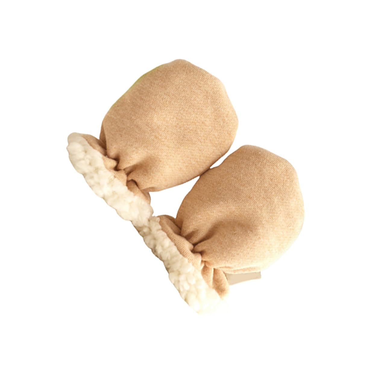 Healvian Thick Warm Baby Gloves Anti Scratch Cotton Toddler Gloves for Winter Universal Fit Hand Cover for Boys Girls (light)