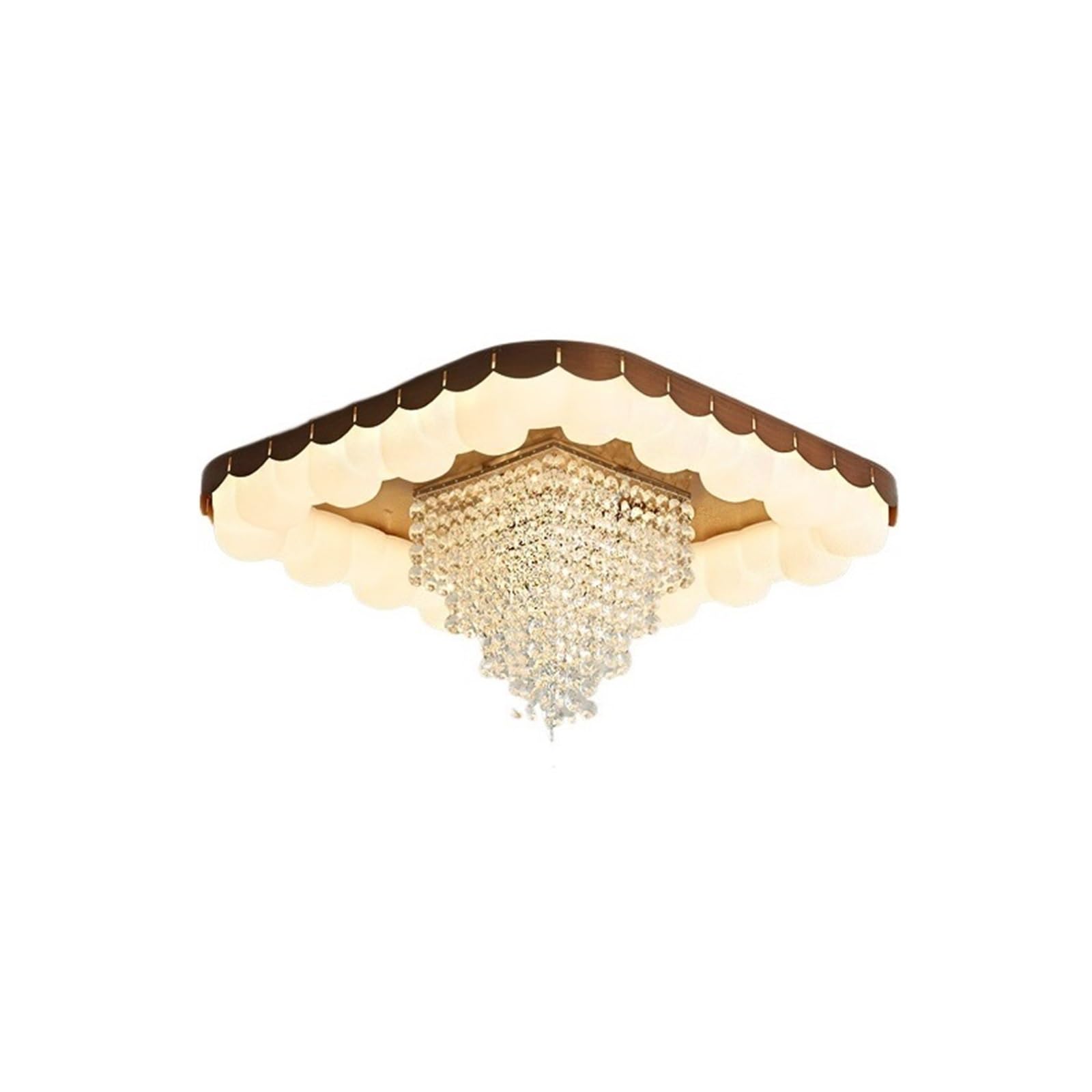 CYairong-22 Ceiling Lighting Retro Luxury Crystal Round Ceiling Lamp Medieval Style Bedroom Lighting Fixtures Ceiling Lamp