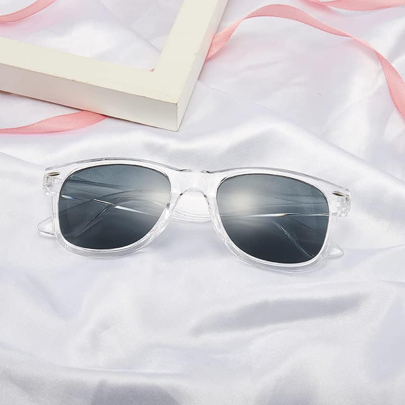 Vista 4 de Pibupibu Suministros para regalos de fiesta de colores neón - Gafas de sol unisex paquete de 8