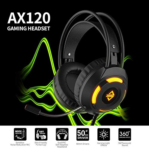 Haut-Gamme Ajazz AX120 Casque Lumineux 3.5mm Audio Connecteur USB 50mm Surround Bass Bas Headphone omnidirectional… - Les Beatles, Paul McCartney, John Lennon, RIngo Starr, George Harrison Haut-Gamme Ajazz AX120 Casque Lumineux 3.5mm Audio Connecteur USB 50mm Surround Bass Bas Headphone omnidirectional… – Image 5