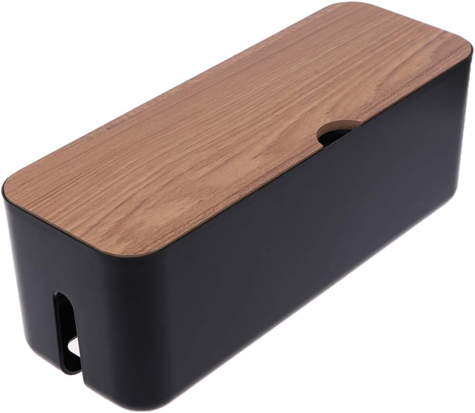 Tv Stand Cable Organizer Box Cable Management Box for Desktop Home Office Kitchen Black Tv Mount