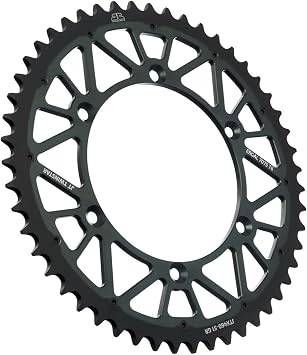 JT Sprockets JTX460.51GR Grey Twinstar Steel/Aluminum Hybrid Rear Sprocket, Single