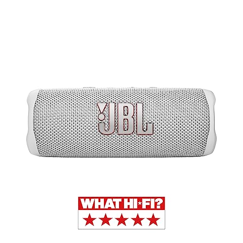 JBL Flip 6 draagbare Bluetooth luidspreker met oplaadbare batterij, water; en stofdicht, compatibel met PartyBoost, tot 12 uur speeltijd ; Wit - Afbeelding 3