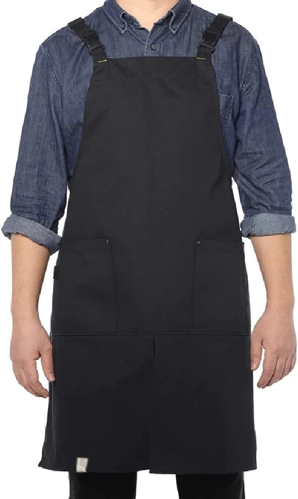 Cotton Adjustable Cooking Apron Soft Chef Baking BBQ Kitchen Grilling Painting Aprons