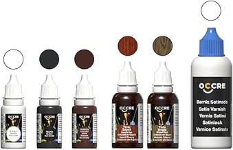 Occre Set of Acrylic Paints for Polaris Ship, 6 Bottles for Naval Model-Code 90555