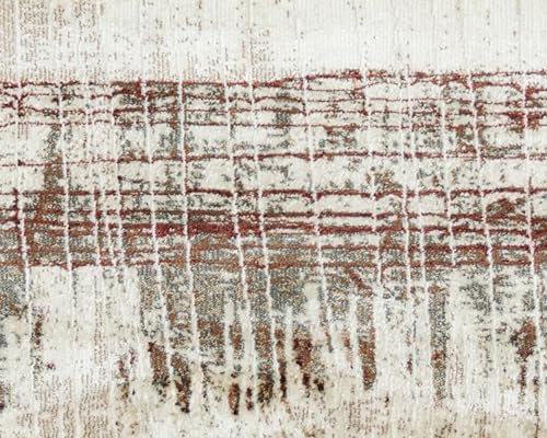 Image of Super Soft Art Collection Abstract Modern Classical Design Carpets Highest Density Silk Carpets for Home Living Room Bedroom /Hall (3x5 Feet (90x150 cm) Multi Vintage C)