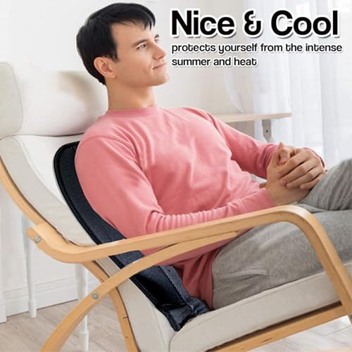 ZONETECH Cooling Car Seat Cushion - Black 12V Automotive Adjustable Temperature Comfortable Cooling Car Seat Cushion - Image 6