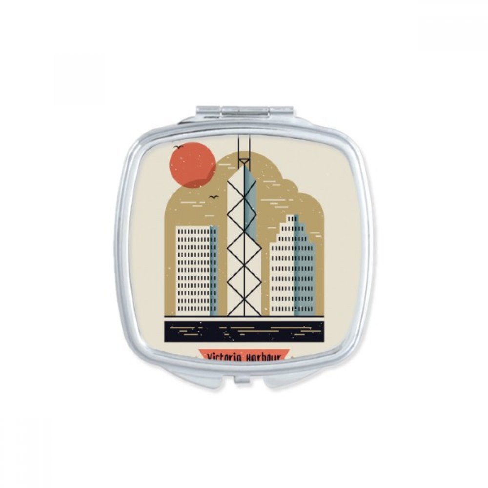 Miroir de poche portable Victoria Harbour, l'accessoire mignon pour vos retouches en voyage