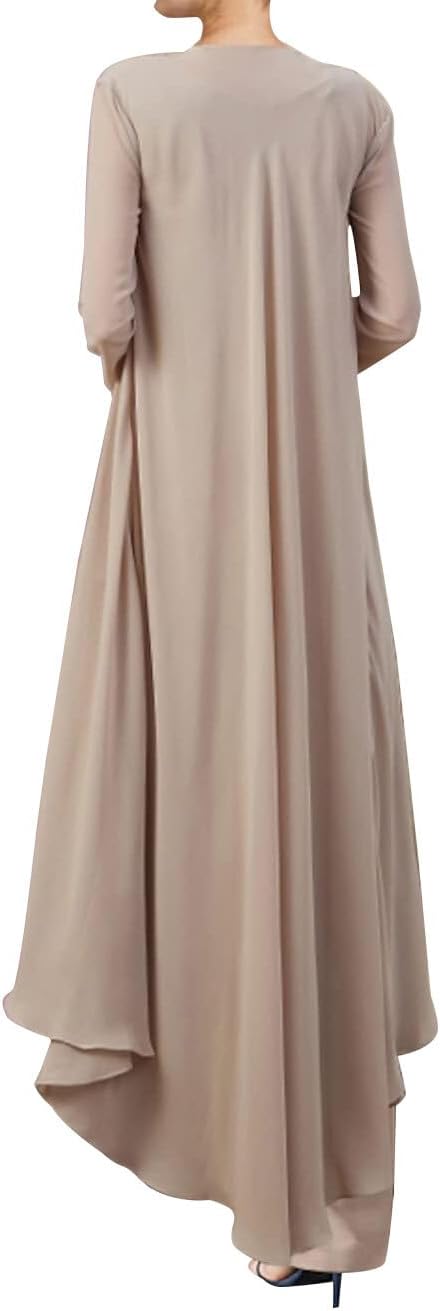 3 Pieces Mother of The Bride Dresses Pant Suits-Lace Wedding Guest Groom Outfit Sets Appliques with Long Chiffon Jacket - Image 2