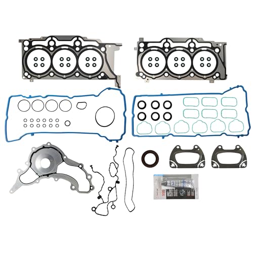 Image of KAX Engine Cylinder Head Gasket Set Kit Compatible with Jeep Wrangler JK Grand Cherokee, Dodge Grand Caravan Charger Durango Journey, Chry-sler 300 200 Town & Country, Ram 1500 Classic 3.6L, HS26541PT