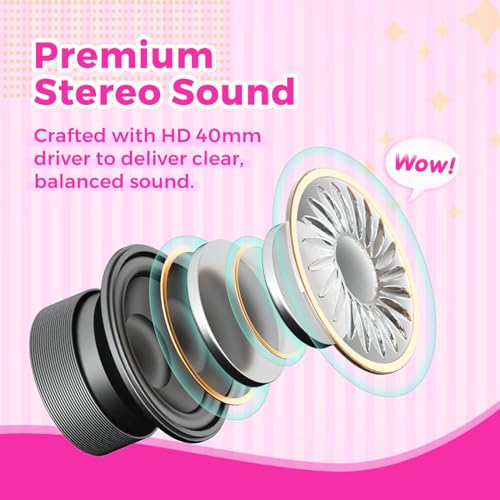 Vinamass A63 Kids Headphones, Ear Headphones thumb #3