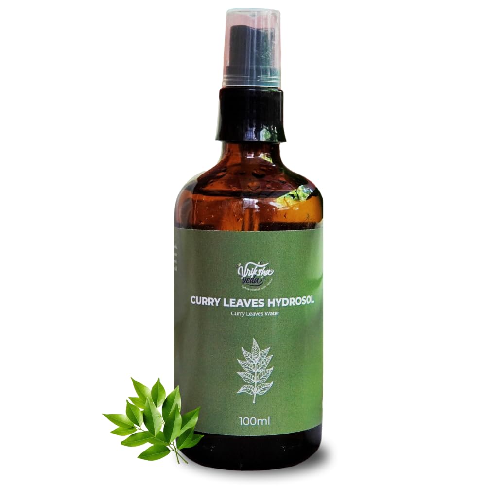 Vriksha Veda Curry Leaves Hydrosol I Steam Distilled I Curry Leaves Scalp MistI 100% Natural I Unisex I 100 ml (B0CN73YPXH) Amazon Price History, Amazon Price Tracker