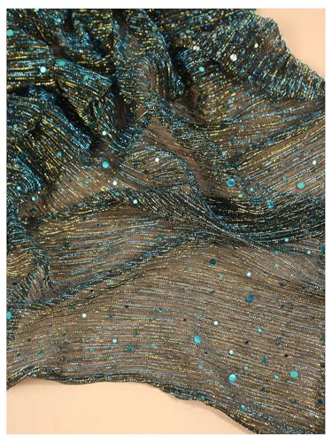 Image of Floerns Women's Sequin Bandana Square Scarf Silk Scarves Mesh Shawl and Wrap for Evening Dresses