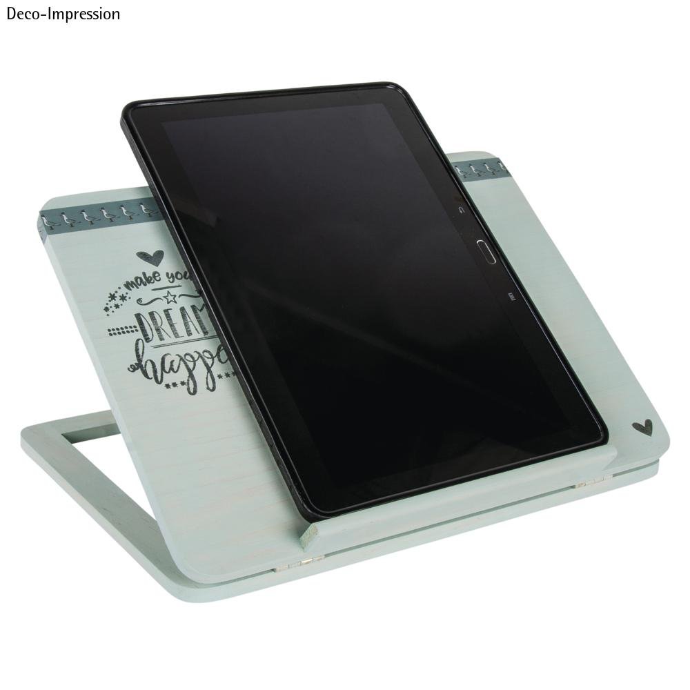 Rayher Leggio da Tavolo Regolabile in Legno Naturale FSC 28x21x3,4 cm per Libri Tablet iPad