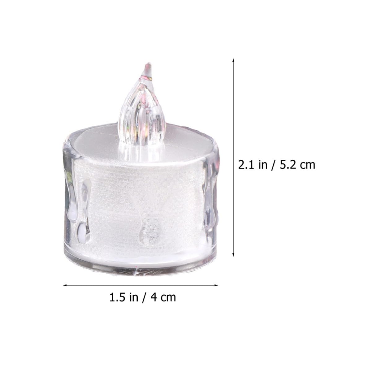 24 Pezzi Candele LED Senza Fiamma Luci Elettroniche Batteria Fiamma Realistica per Feste Ristoranti e Sicure e Decorazioni Atmosferiche