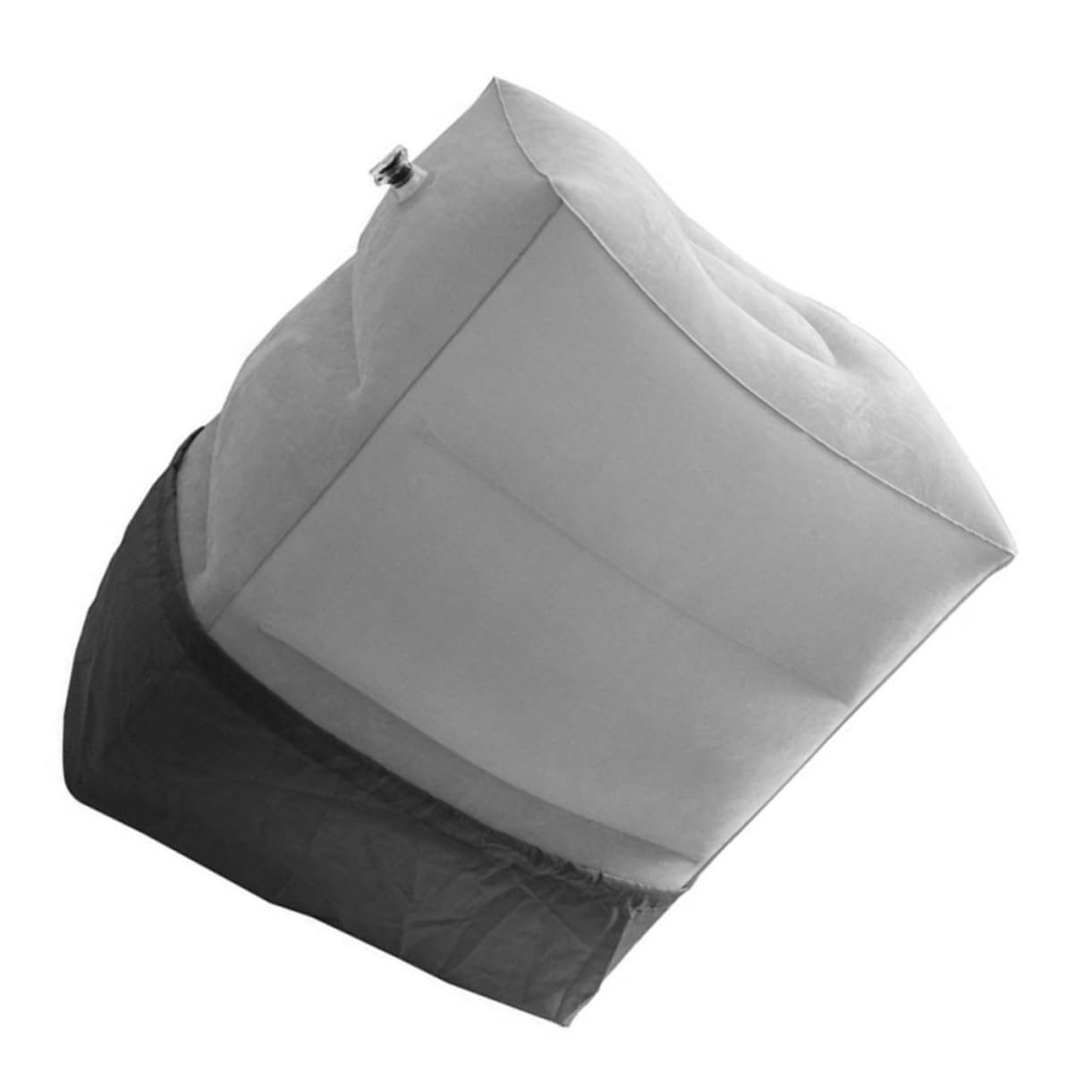 NAMOARLY 1Set Inflatable Airplane Footrest Pillow Height Travel Foot Cushion for Comfort Wear Resistant Leg Rest for Airplanes Trains Cars Grey
