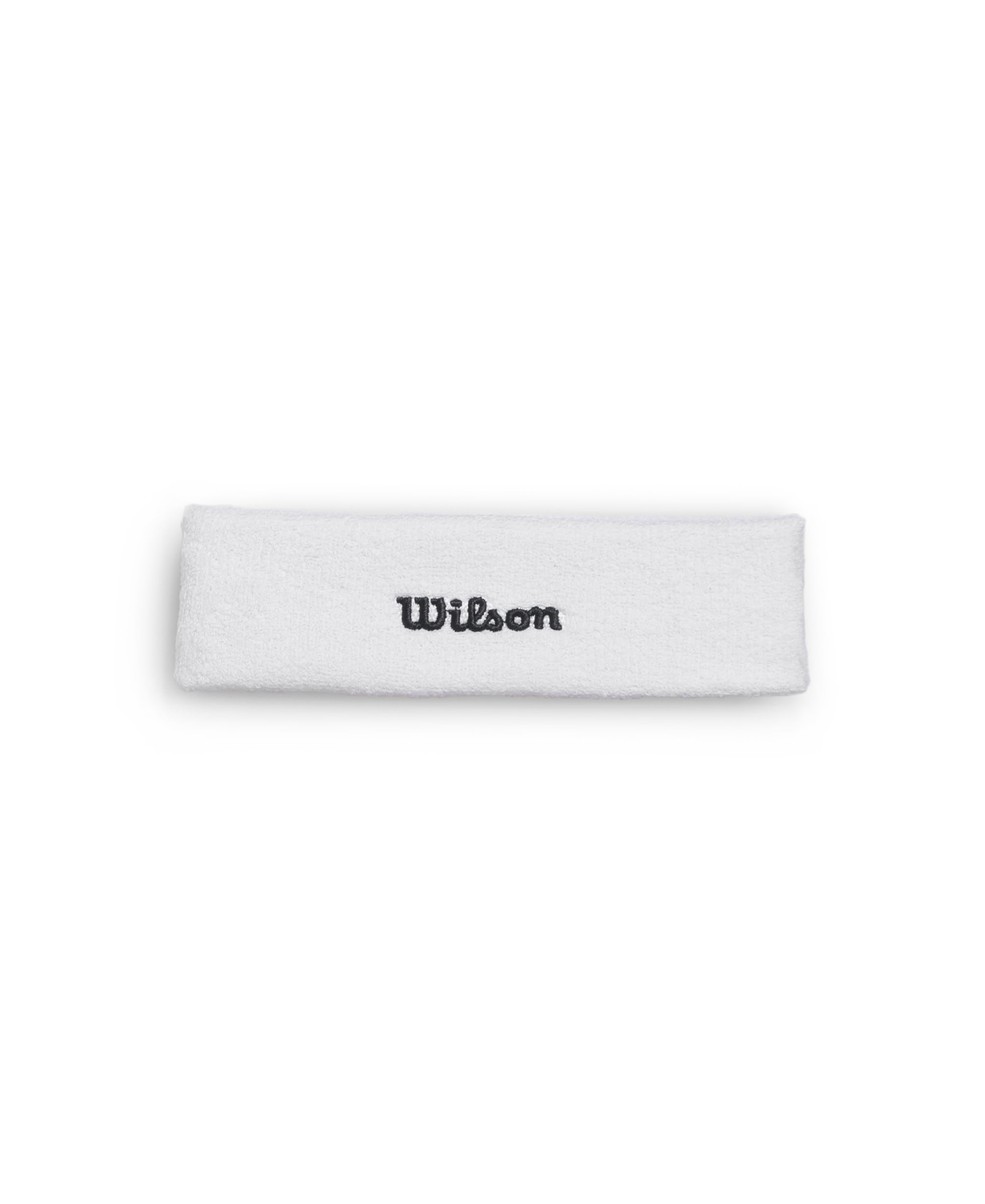 Wilson Terry Logo Headband, With Moisture-Wicking Technology, Sweat-Resistant, Made from Quick-Dry Fabric, Colour: Bright White, Size: One Size
