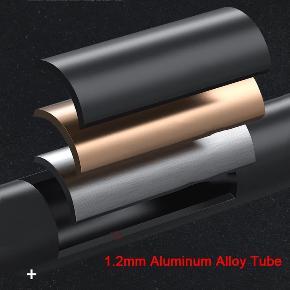 Bastones de antebrazo Ajustables para Adultos, muletas de Aluminio Plegables Negras, Ancianos cómodos y livianos, Uso en Viajes y Trabajo Aniversario