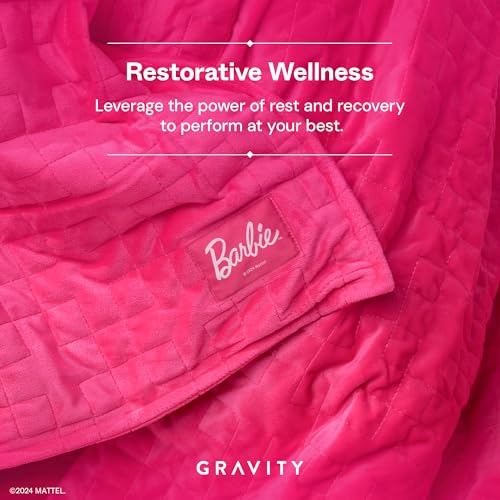 Gravity Cobertor pesado para adultos, edição Barbie (6,8 kg / solteiro) - Cobertor de algodão pesado