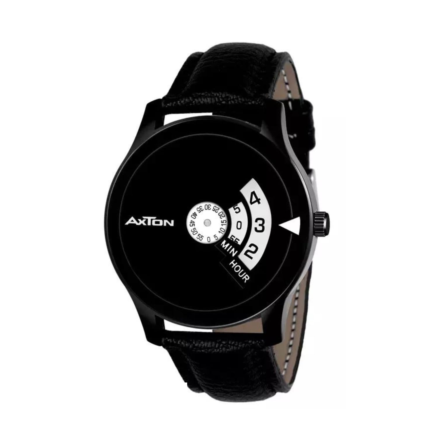 AXTON Black Leather Casual Analog Watch for Men & Boys (B0CH9YB91X) Amazon Price History, Amazon Price Tracker