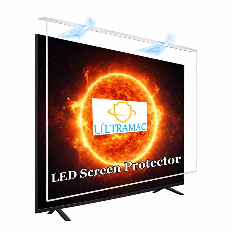 24 inch 3mm Acrylic TV Screen Guard | 9H Hardness | Scratch & Splash Resistant | ISO Certified Protection with Ultra HD Clarity