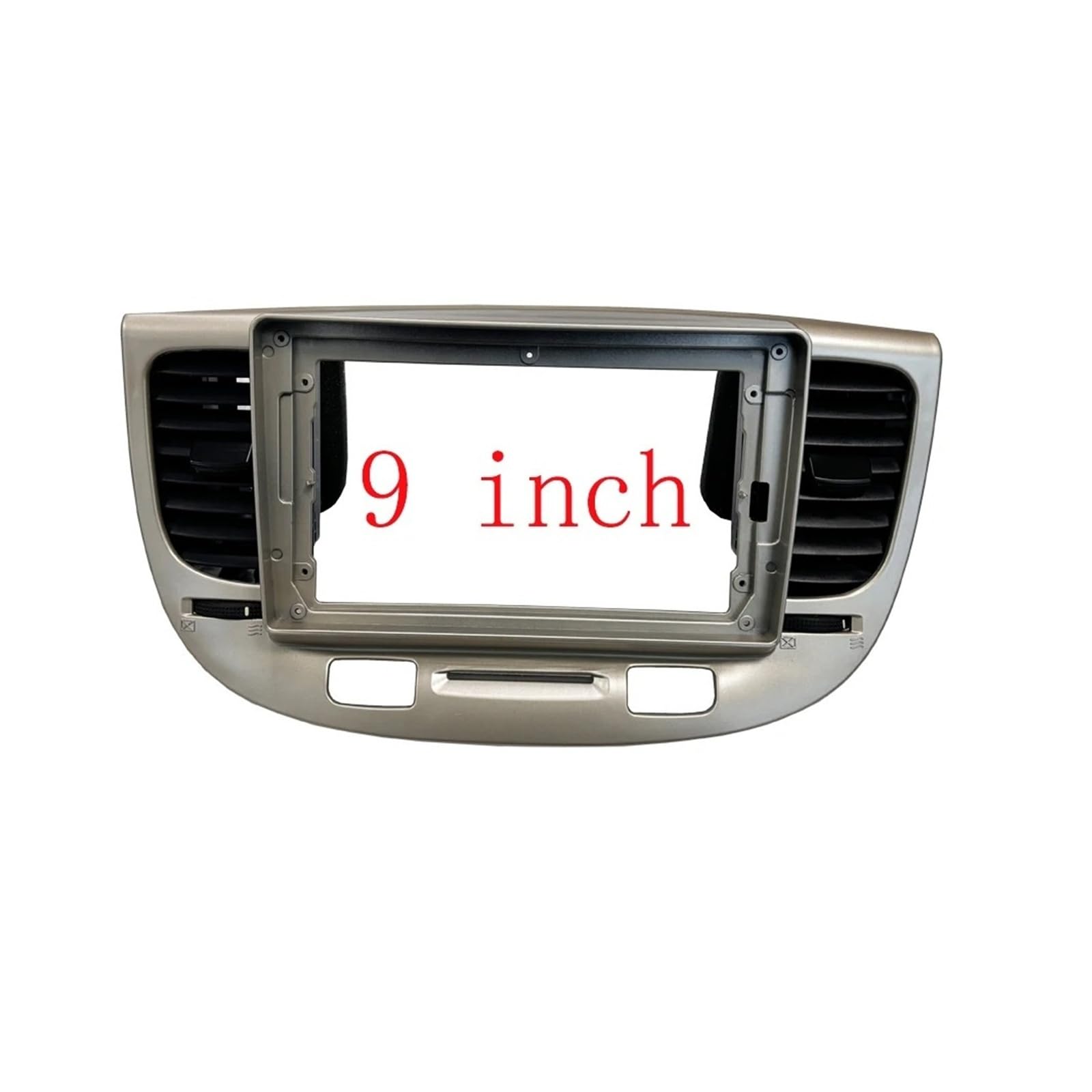 Radio Panel Set 9 Pulgadas Para Kia Para RIO 2 RIO2 2005-2011 Marco Coche Salida Aire Acondicionado Android Radio Audio Panel Salpicadero Fascias Fascia Marco