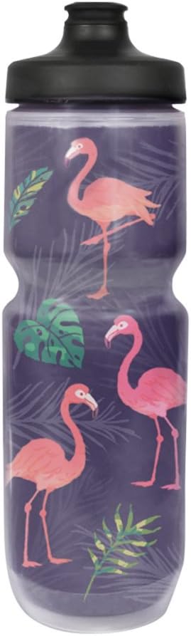 Simply Pure Hydration Purist 23 Oz Insulated Water Bottle - Bpa Free Sport 20% Colder Than Other Bottles Limited Edition, Watergate Cap (Flamingo, One Size)