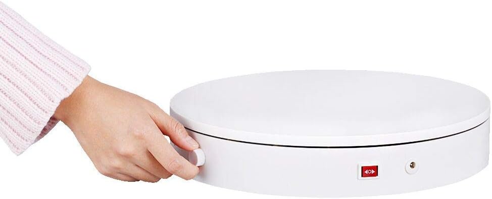 360 Degree Photography Turntable Rotating Display Stand for Product Shooting, Load-Bearing 88lbs, 12.6in(32cm) Diameter, Knob Control Speed for Jewelry,Shoes,Bag Shooting and Display
