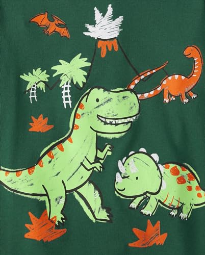 Image of The Children's Place Baby Boys' and Toddler Dinos Short Sleeve Graphic T-Shirts,multipacks