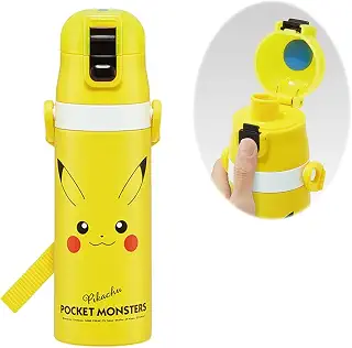 スケーター(Skater) 水筒 子供用 直飲み 470ml ポケモン ピカチュウ フェイス 23 男の子 女の子 保冷専用 ステンレス 軽量タイプ waterbottle スポーツボトル キッズ こども 水瓶 SDC4-A