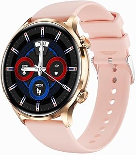 1.39 inch Touch Screen Smart Watch for Men Women (Answer/Make Call), Bluetooth Fashion Smartwatch with SpO2/Heart Rate/Sleep Monitor, IP67 Waterproof Smart Watch for Android iOS Phones ( Color : D )