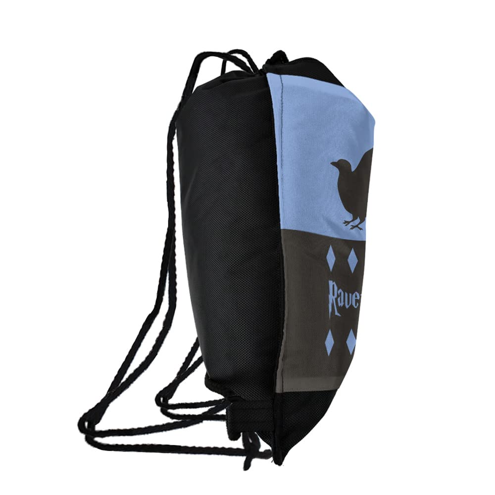 LOGOVISION Harry Potter Ravenclaw Pattern Drawstring Backpack Sports Bag Sackpack 17