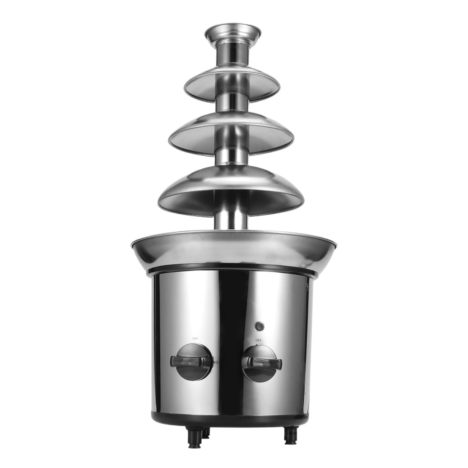 Máquina Eléctrica De Fuente Chocolate 4 Capas Acero Inoxidable For Decoración Bodas, Fiestas Cumpleaños Disfruta Una Divertida Experiencia Gourmet Mojar
