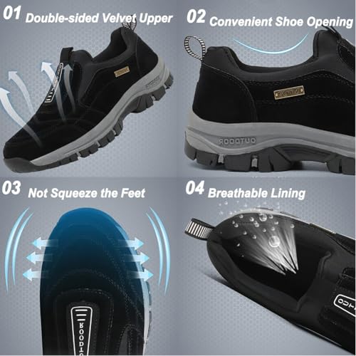 Ideacloth Shoes for Men, Ideacloth Orthopedic Shoes for Mens, Comfortable Slip-On Outdoor Hiking Sneakers, Breathable Sneakers3